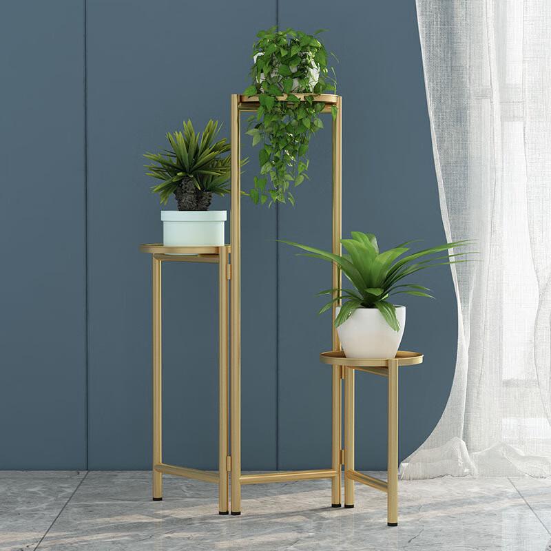 Multi-tier Folding Metal Plant Stand