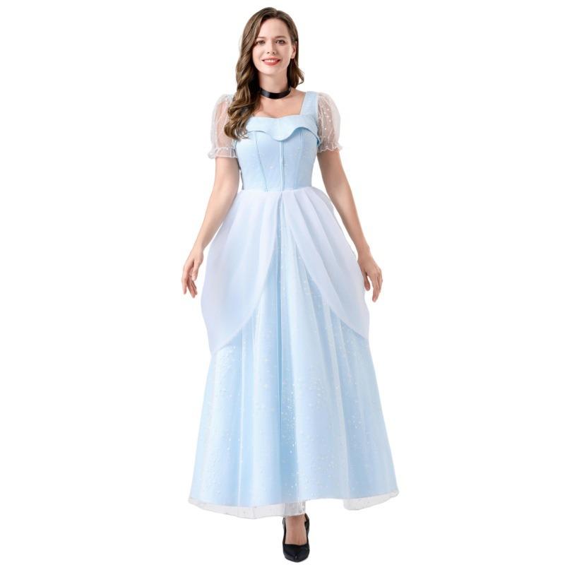 New Adult Ladies Fairy Tale Cinderella Princess Dress Halloween Cosplay Dress