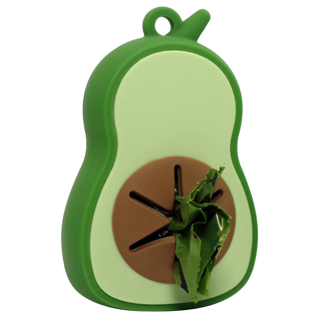 Avocado Shape Dog Poop Bag Dispenser Waste Bags Holder Dispensers Poop Bags Dogs Trash Pet Clean Outdoor Accessories