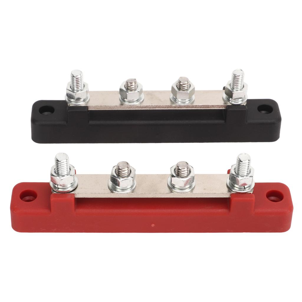 1 Pair Power Distribution Block 12‑48V 150A M6 Terminal Screw Mounting for Cars Trucks RVs Marine Boats