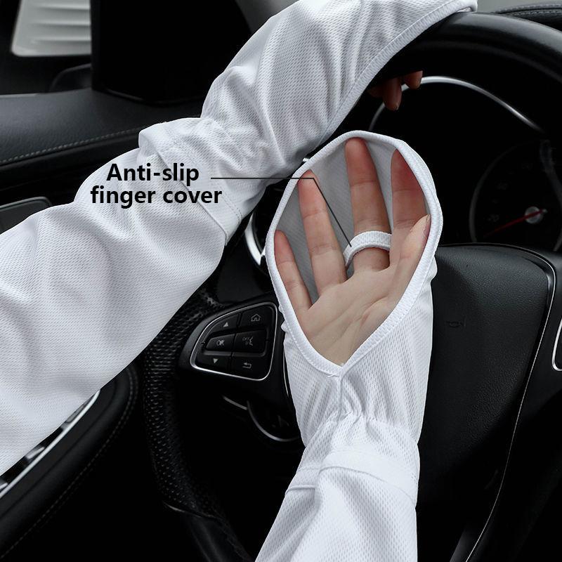Ice Anti-Sunburn Sleeve Letní rukávy na ruce Dlouhé rukávy s ochranou proti slunci