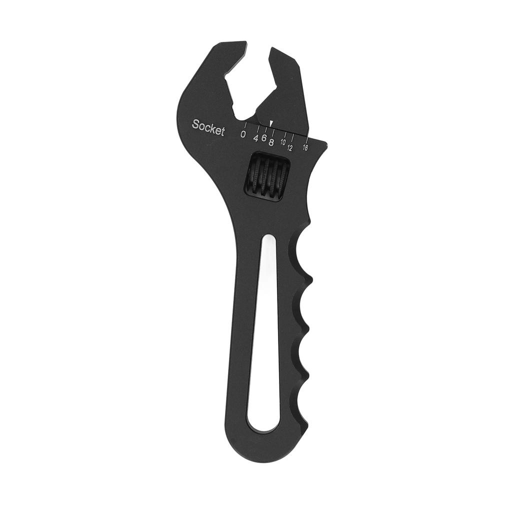 Fitting Wrench AN3?AN16 Adjustable Aluminum Lightweight Spanner Tool for Hose Adapter End Black