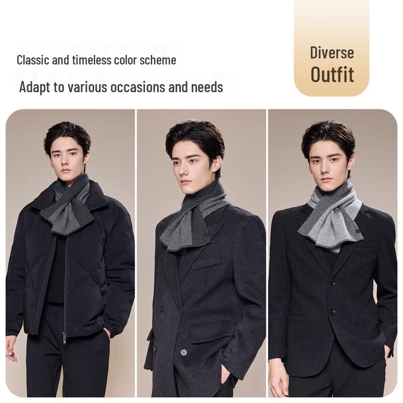 JIUMU Men's 100% Cashmere Scarf