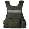 Multi-Pockets Fly Fishing Jacket Buoyancy Vest with Water Bottle Holder for Kayaking Sailing
