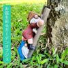 Garden Gnome Ladder Figurine, Dwarf Climbing Ladder, Garden Ornament, Cute Miniature Fairy Ornament for Gardening and Outdoor Use