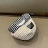 Fashion Striped Baby Beret Hat Spring Summer Letter Embroidery Short Brim Peaked Cap Boy Girl Toddler Kids Sun Visors