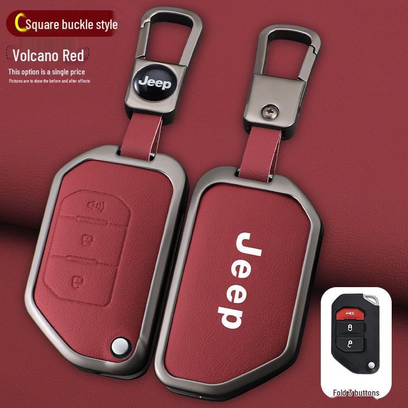 

Чехол для ключа Jeep Wrangler для Sahara, Rubicon, JK, JL Внедорожные модификации Premium Packaging