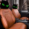 Car Headrest Covers 2 Pieces Dirt-Proof Covers With Big Eyes Design Elastic Protector For Automotive SUV Truck Vehicle Interior