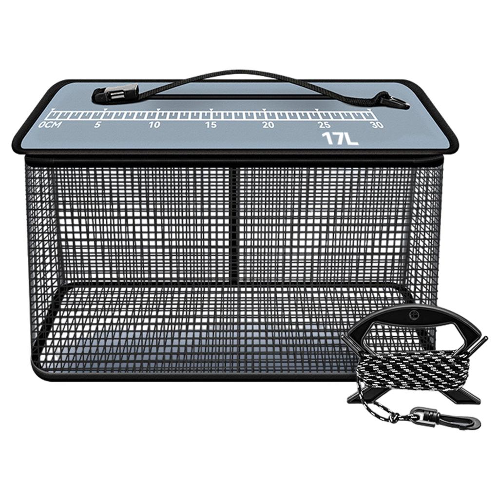 Floating Fishing Basket Folding Fish Basket Quick Drying Fishing Baits Storage Cage Portable Fishing Net Easy To Use