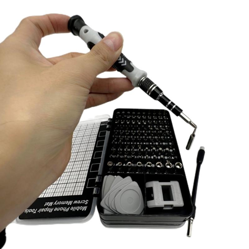 Elektronik-Präzisionsschraubendreher-Set 138 in 1 mit magnetischem Bit-Reparatur-Werkzeugsatz für Handy, Computer, Laptop, PC