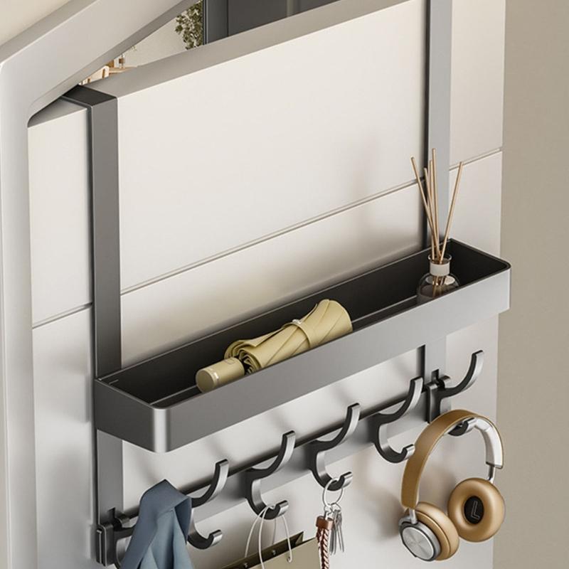 Door Back Hooks For Hanging Coat Bags Towels Heavy Duty Rustproof Over The Door Hanger Organizers Space Saving Home Storage