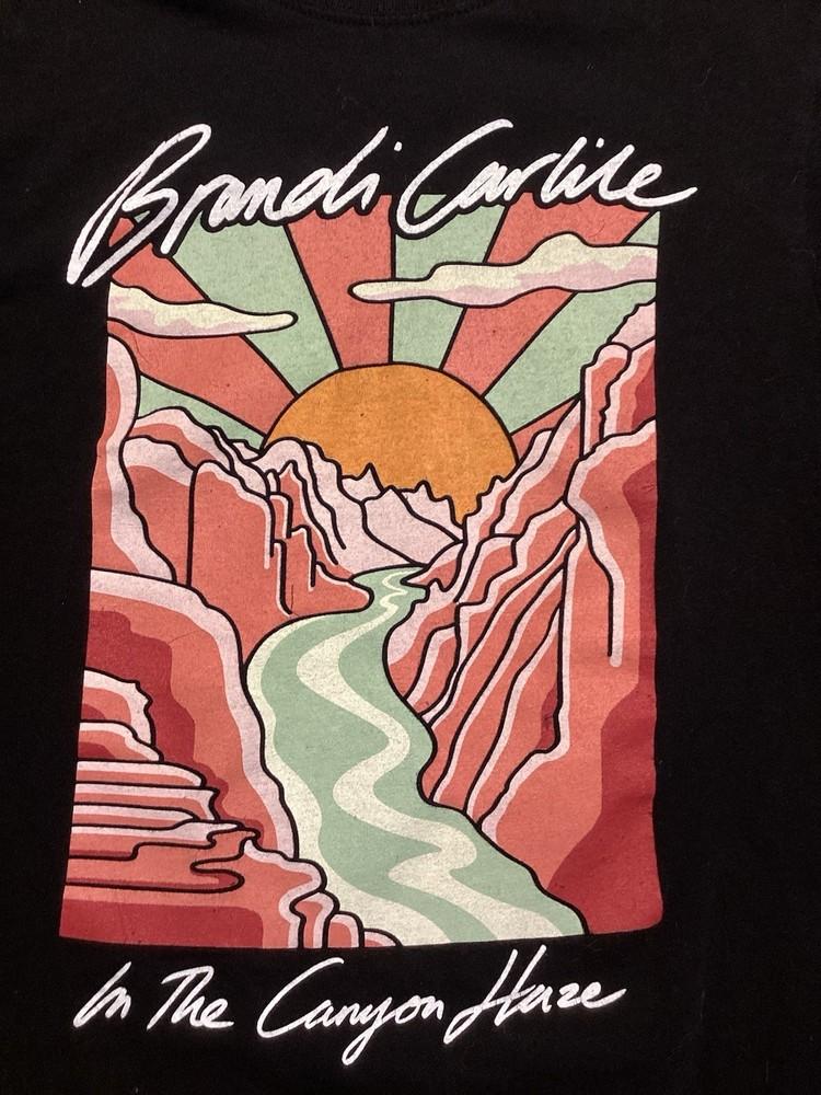 Women’s Brandi Carlile Tour Shirt Size M Black In The Canyon Haze Unisex T-Shirt S