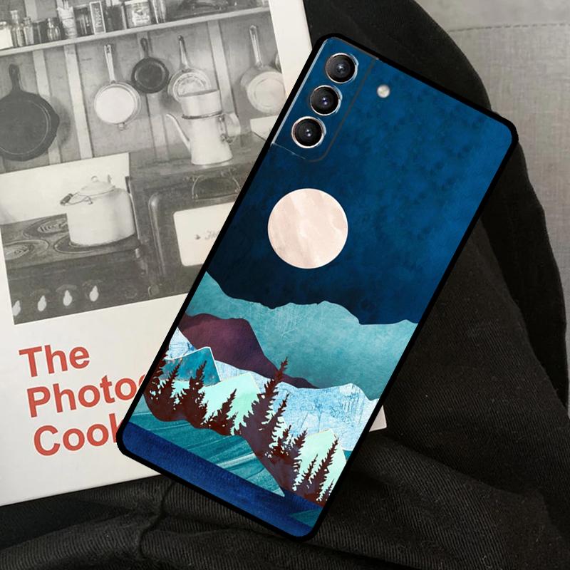 

Star Lake Mountain Phone Case For Samsung Galaxy S22 S23 S24 Ultra S20 S21 S24 FE S9 S10 Plus Note 10 20 Ultra Galaxy S23