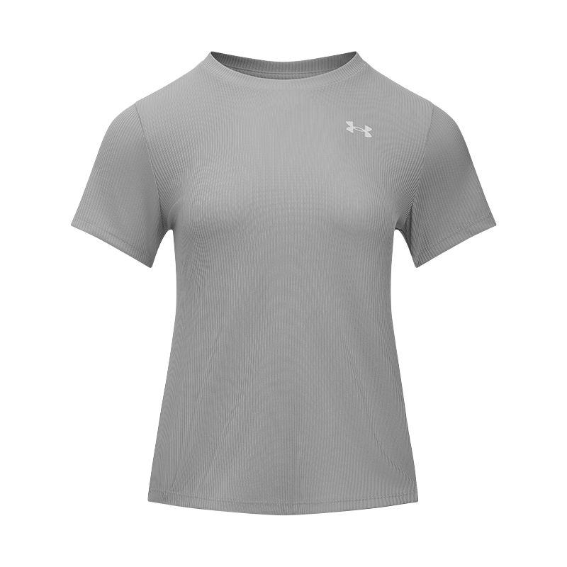 Under Armour Tech Loose Fit Crew Neck Short Sleeve T-Shirt Women Tops Modern-Gray 1389852-011