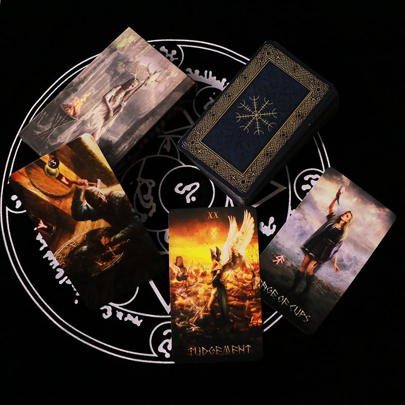 Runk Tarot Cards Oracle Cards Prophecy Fate Divination Family Party Board Game Beginner Card Fortune Telling Game