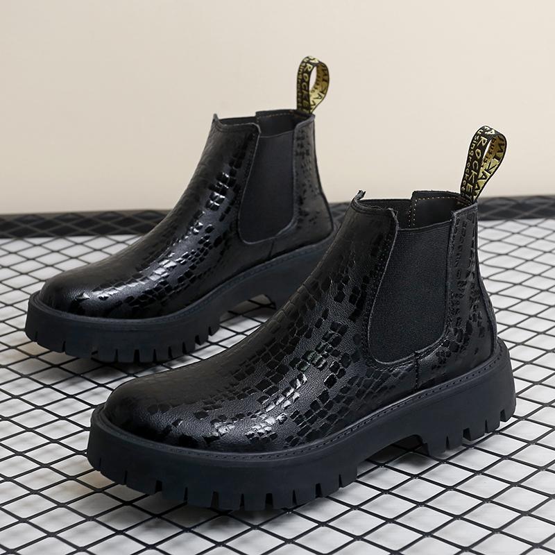 Pánské společenské boty Osobnostní trend Paty Kožené Svatební boty Pánské ploché kožené Oxfords Společenské boty