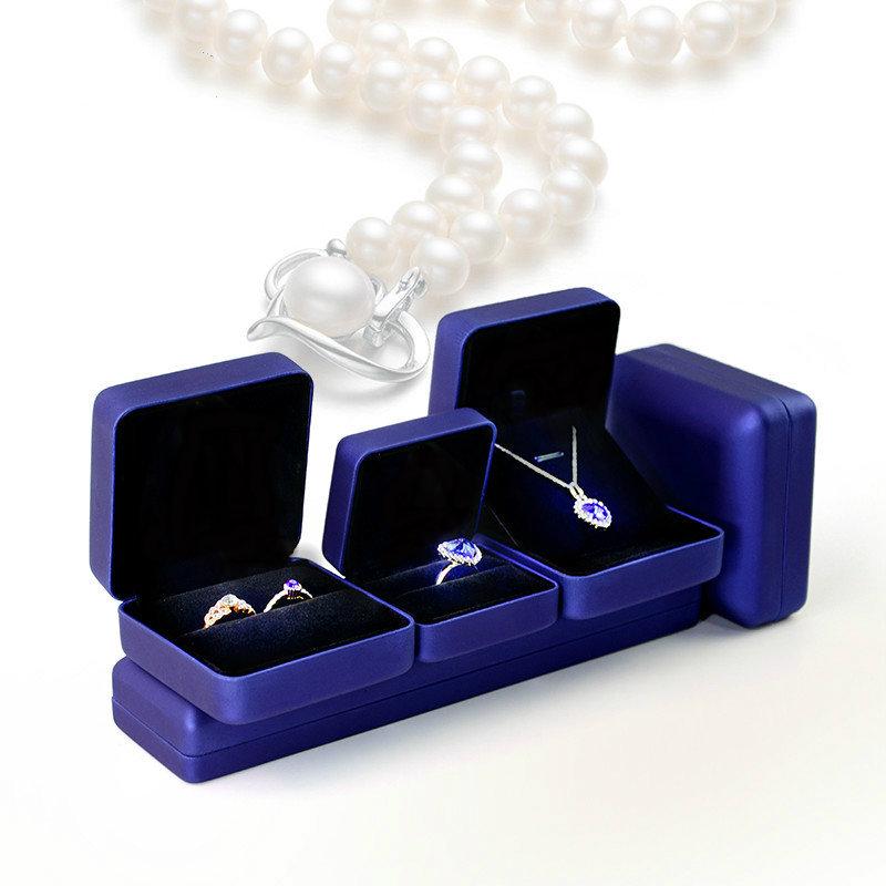 Creative LED Wedding Ring Box with Luminous Light for Jewelry