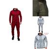 Stilvolles Herren-Trainingsanzug-Set mit Kapuzenjacke und Hose mit verstellbarem Bund