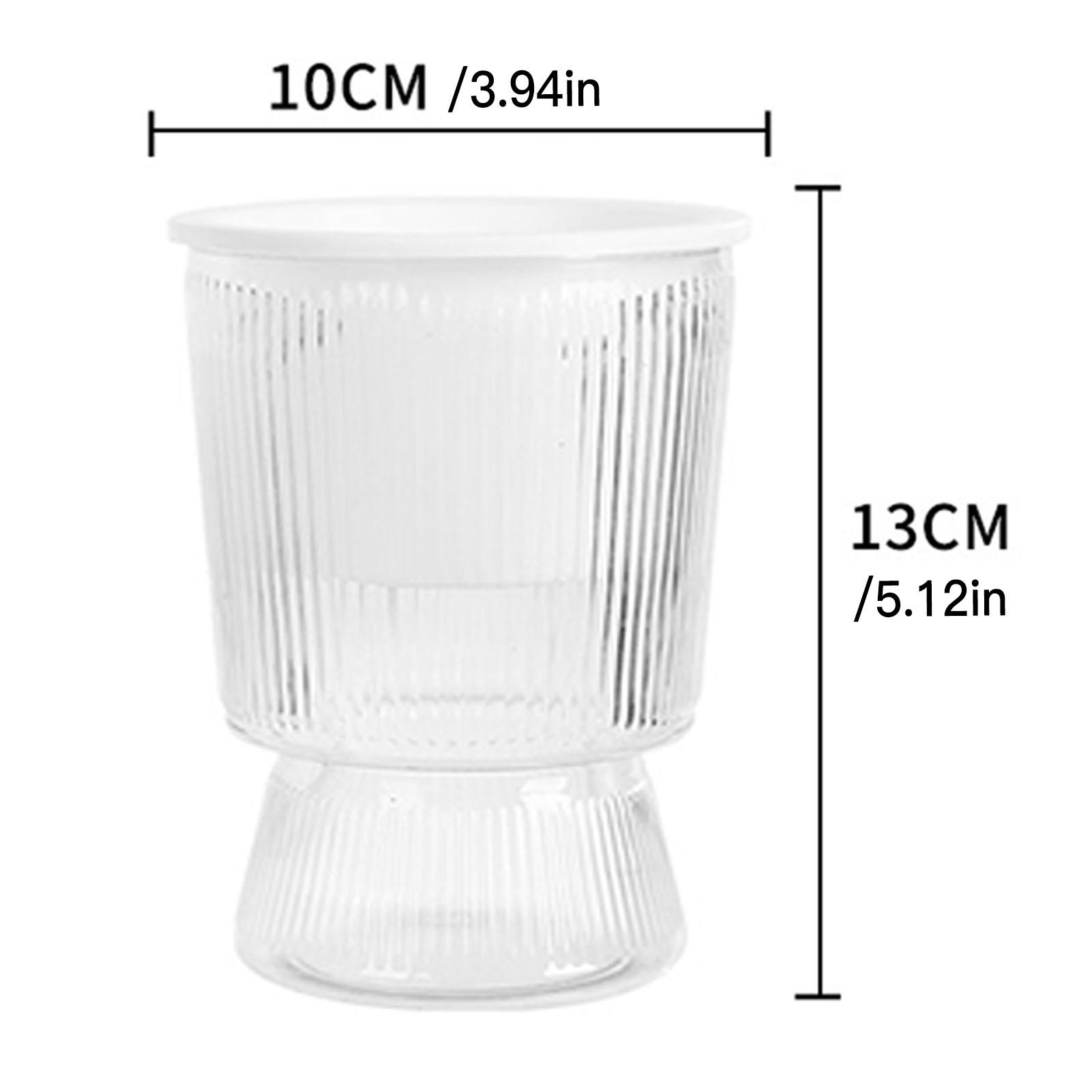 

Самополивающийся гидропонный цветочный горшок Автоматическая комнатная мини-ваза для растений Суккулентные цветочные горшки Кашпо Домашний бонсай-сад Декор 12x24cm