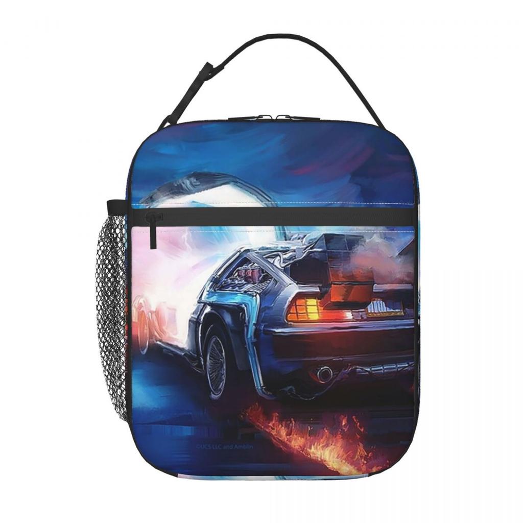 Back To The Future Insulated Lunch Bag for Women Kids Portable Food Boxes Thermal Lunch Box Tote