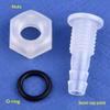 5 Sets M5-M16 Thread To 3-12Mm Aquarium Water Tank Inlet Outlet Joint Irrigation Hose Connectors Pp Straight Bulkhead Connector