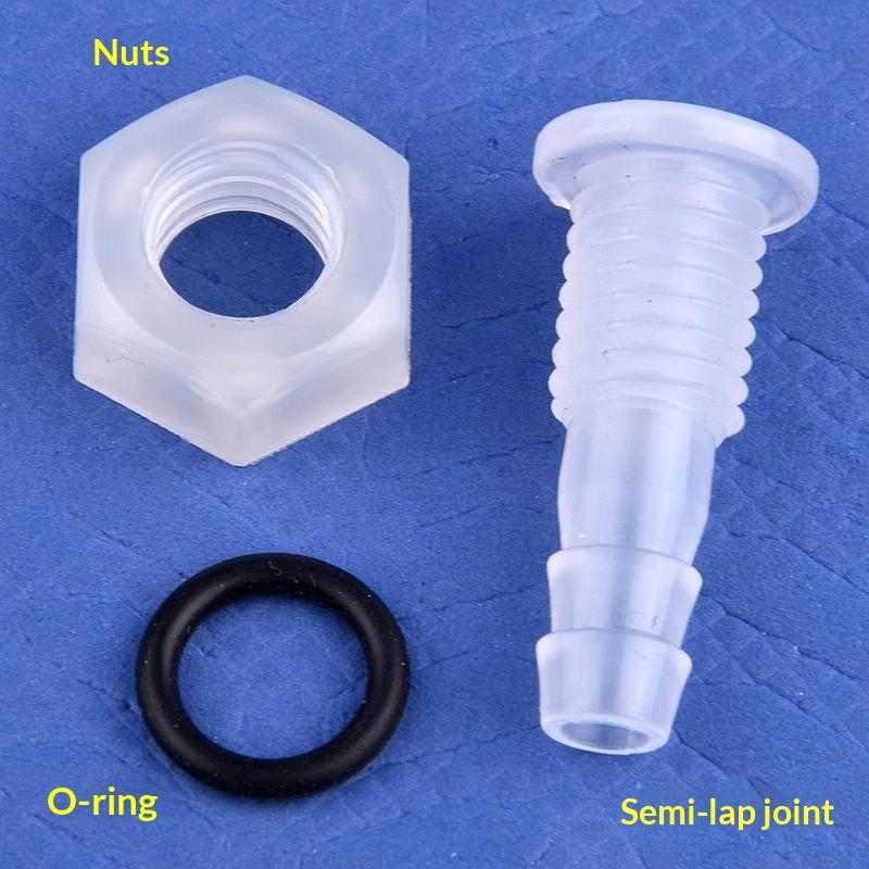 5 Sets M5-M16 Thread To 3-12Mm Aquarium Water Tank Inlet Outlet Joint Irrigation Hose Connectors Pp Straight Bulkhead Connector