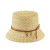 New letter decorative straw bucket hat trendy sunshade straw hat fine straw straw straw hat for Sun Hat
