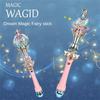 Music Cartoon Flashing Glow Stick Stars Wand Fairy Toys Fairy Wand Flashing Glow Stick Kids