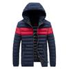 Men Winter Warm Hooded Patchwork Soft for Windproof Soft Coat  Jacket