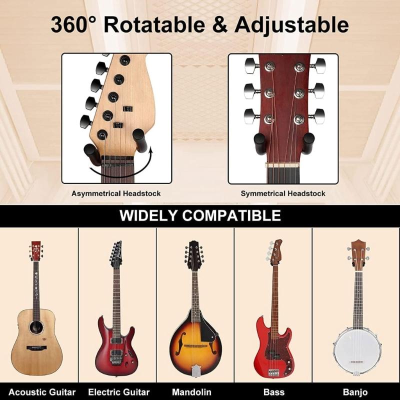 Gitarren-Wandhalterung, Metall-Gitarrenhalter, Gitarrenförmige Gitarren-Wandhalterung, Gitarrenständer für E-Gitarre