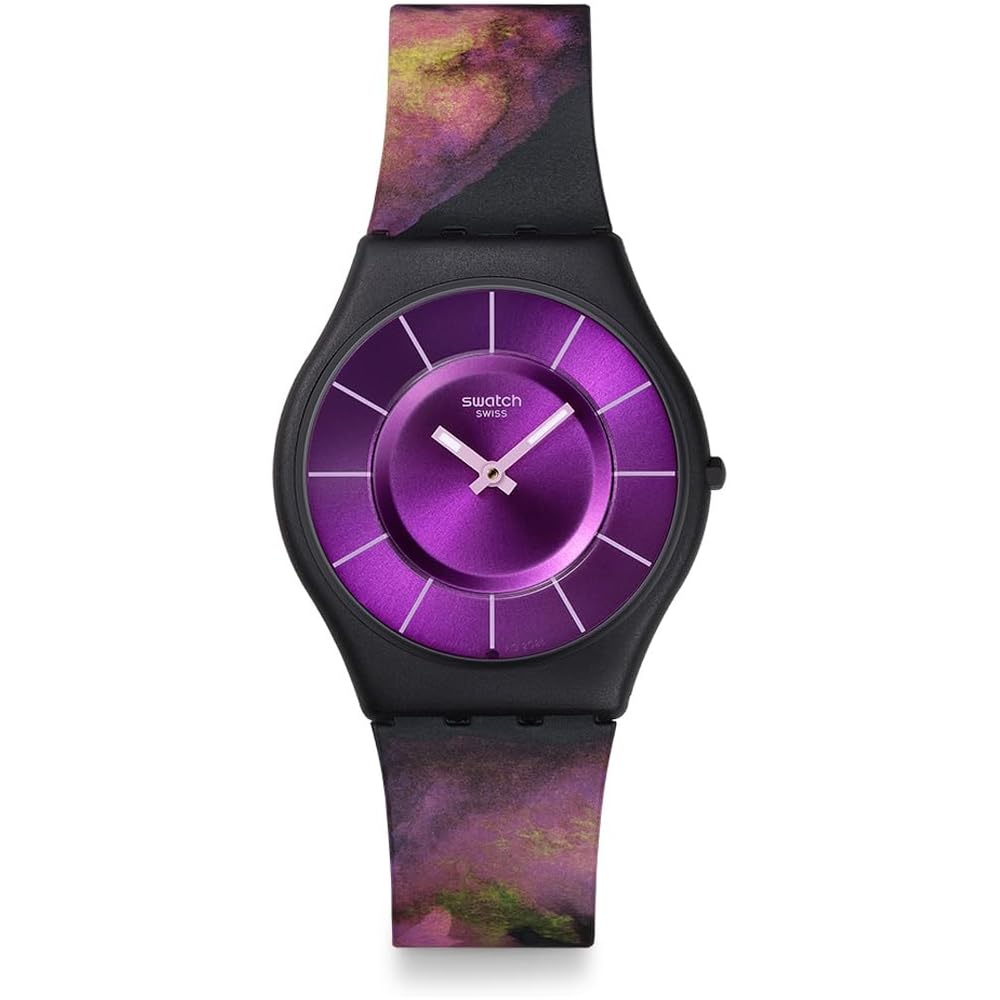 Swatch Skin Classic Biosourced Paradise Bloom Unisex Adult Watch Black SS08B106