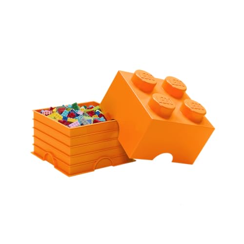 LEGO Aufbewahrungsbox Stein 4 leuchtend orange 40031760