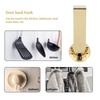 2pcs Gold/Black Door Hanger Fits 1.18in Thick Drawer Hook Heavy Duty Rack  For Clothes Bag Organizer