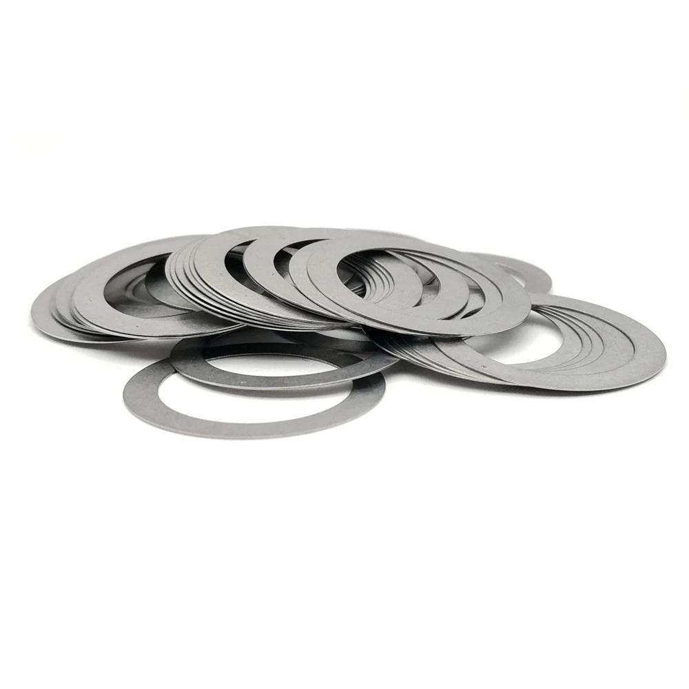 Joints Plats Lisses Ultra-Fins Hongtu | Rondelles d'Ajustement Plates Lisses DIN988 M8/M9, Acier Inoxydable SUS304 A2 (0,1 mm-1,0 mm)