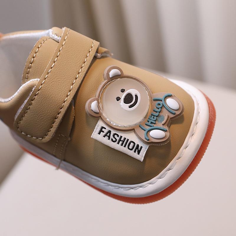 Scarpine Primi Passi Stridenti per Neonati 0-2 Anni Scarpe Unisex per Neonati con Suola Morbida e Suono per Abbigliamento Casual da Bambino con Cartoni Animati