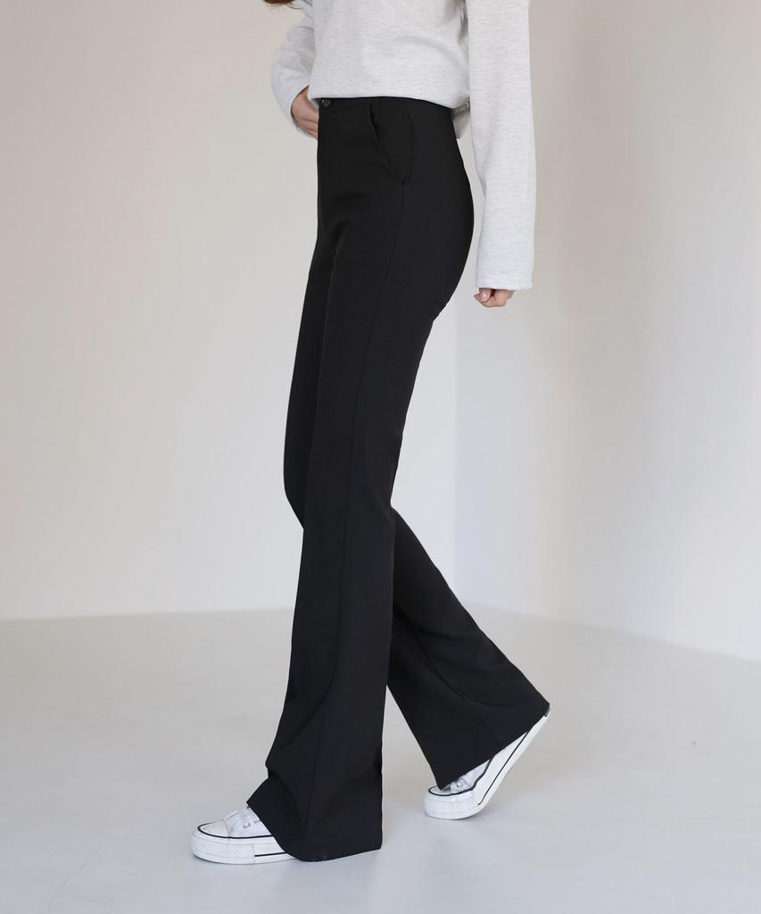 Jikeulib Secret Banding Stretch Bootcut Long Slacks