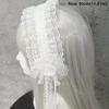 Frilled Lace Headband Rose Flower Frilled Headdress New Gothic Lolita Headband  Women Hair