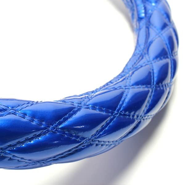 

Azur Enamel Blue Steering Wheel in Extra Thick Steering Wheel Dress Up Your Cover, 2HM, Made Japan, Cover, Car