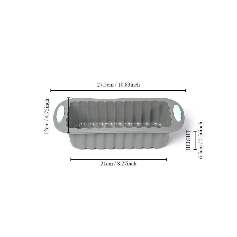 Baking Pan Silicone Mold Large Rectangular Toast Box Cake Mousse Mold High Temperature Kitchen Supplies