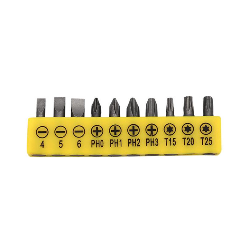 New L Type 1/4 Hexagon Screwdriver Bit 90 Degree Double End Handle Black 6.35mm Wrench Tool For Matching Bits Set