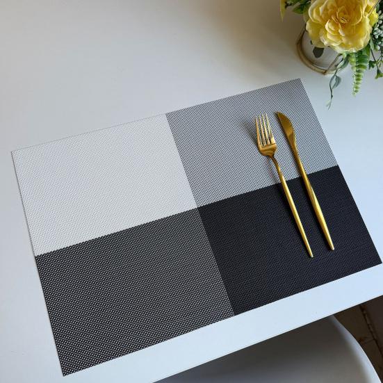 PVC Placemats Waterproof Heat Resistant Non-Slip Dining Table Mats