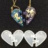 Handmade Creative Diy UV Resin Jewelry Liquid Silicone Mold Love Heart Resin Charms Pendant Molds Decorate Making Jewelry