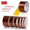 3JPET Gold Finger High Temperature Tape for Heat Transfer and Insulation In 3D Printing, Soldering, and Lithium Battery Applications