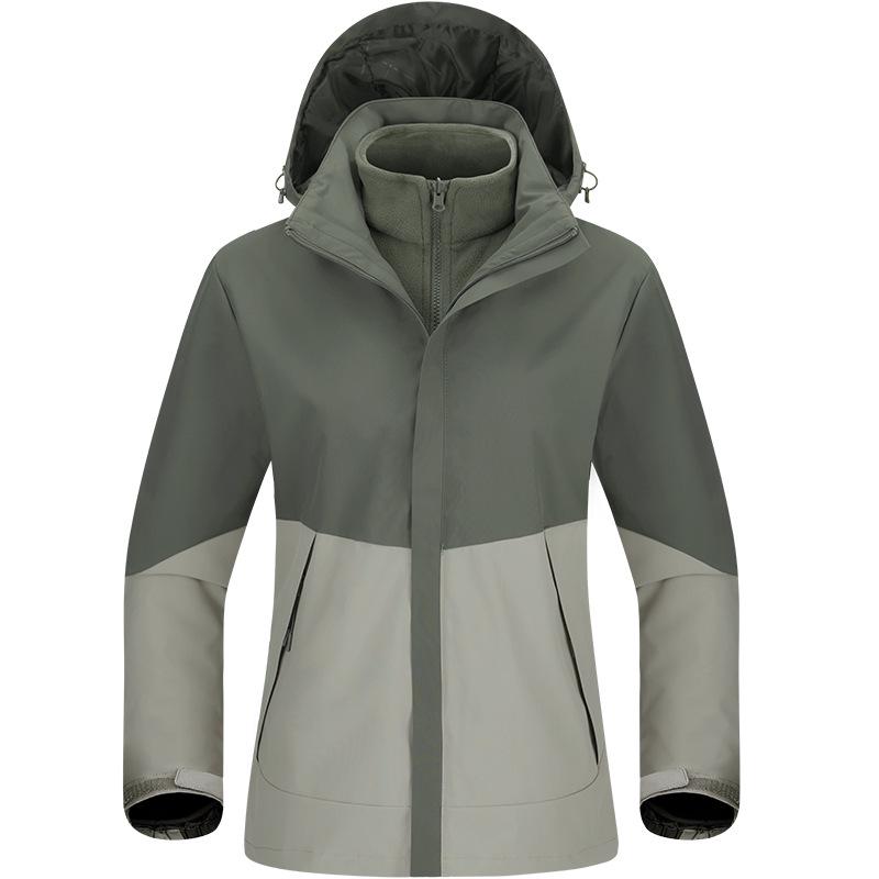 2025 Unisex Three-in-One Mountaineering Ski Jacket: Windproof, Waterproof, Lightweight, Detachable for Short Wearers 3XL