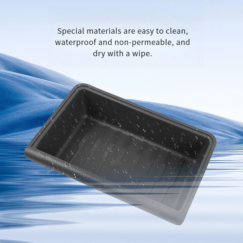 Under Seat Storage Box for Tesla Model Y 2020-2024 Centrol Console Organizer Accessories Underseat Hidden Store Space Bin