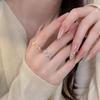 18K Goldplattierter S925 Sterling Silber Schmetterling & Blume Zirkon Ring für Damen