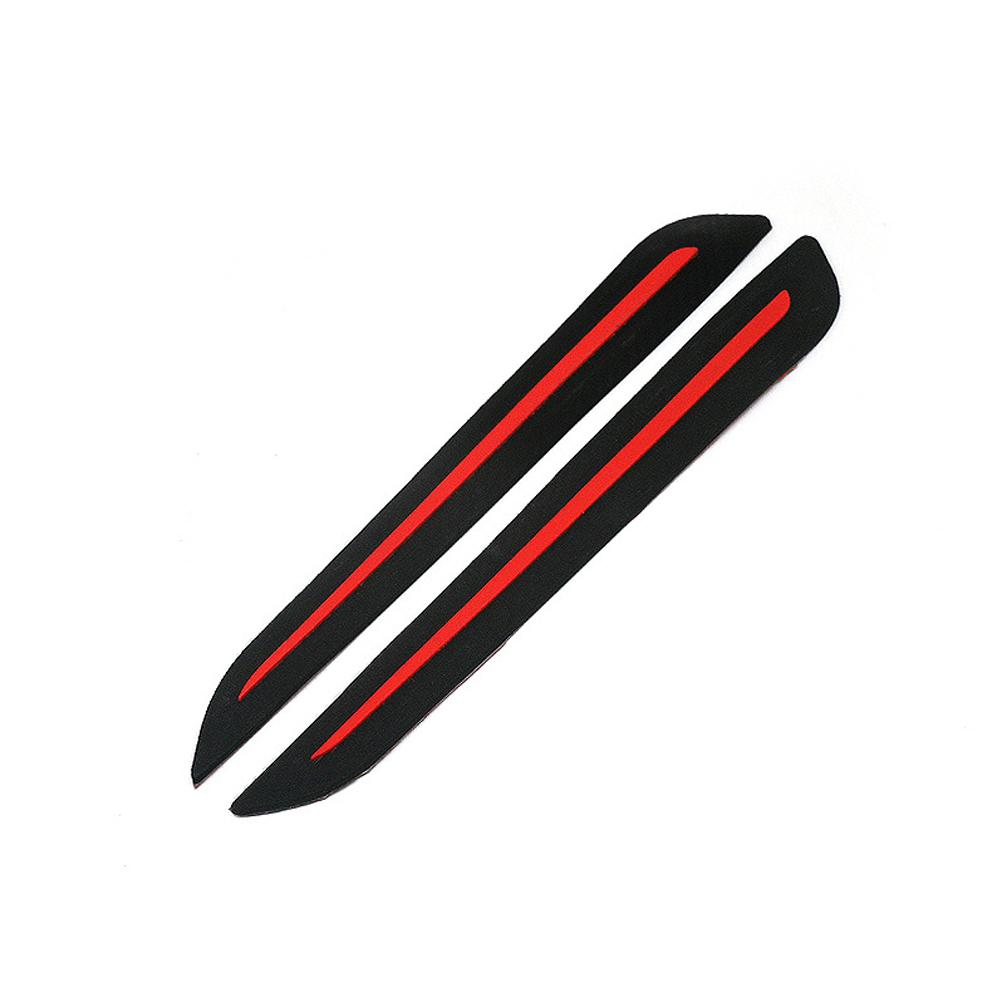 

2Pcs Car Sticker Bumper Scratch Protection Car Decoration Strip Car Front/Rear Edge Corner Guard Scratch Protection