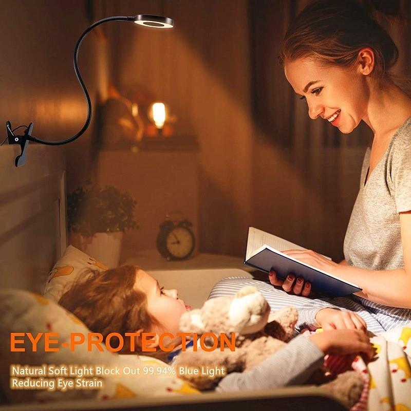 Premium Black Led Desk Lamp With Eye-caring Features For Students And Reading