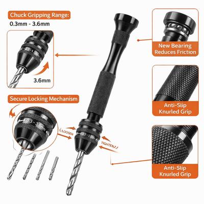Rotary Tool Drill Bits Set Micro Drill Bits Wood Drilling Tool Hand Drill Craft Work