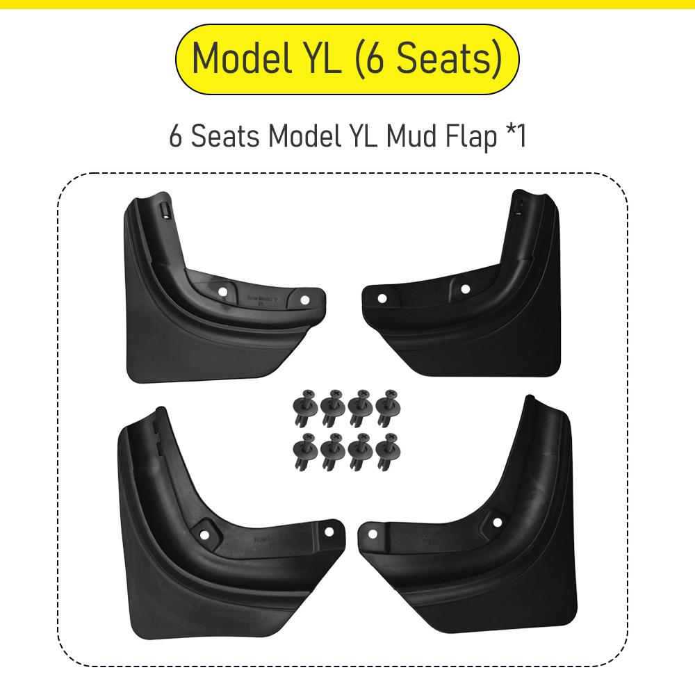 Upgraded Mud Flaps for Tesla Model Y Juniper Model 3 YL 2025 2026 Accessories Mudguards Fender Anti-Sand Guard Protector Cover